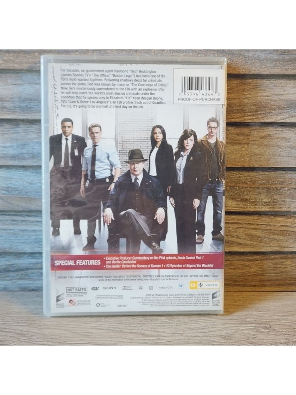 The Blacklist: Season 1 DVD - Black Case